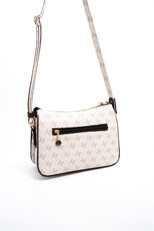 Silver & Polo Bej - Kahve SP818 Kadın Çapraz Çanta