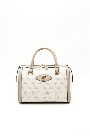 Silver & Polo Bej - Kum SP1091 Kadın El Çantası