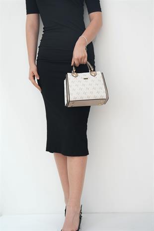 Silver & Polo Bej - Kum SP1133 Kadın El Çantası