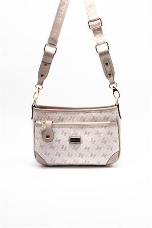 Silver & Polo Bej - Kum SP1160 Kadın Çapraz Çanta