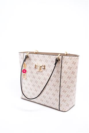 Silver & Polo Bej - Kum SP1176 Kadın Omuz Çantası