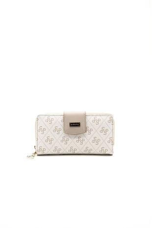 Silver & Polo Bej - Kum SP928 Kadın Cüzdan & Kartlık