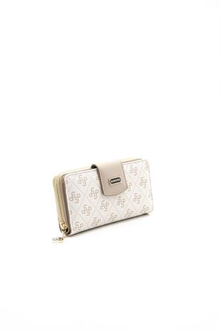 Silver & Polo Bej - Kum SP928 Kadın Cüzdan & Kartlık