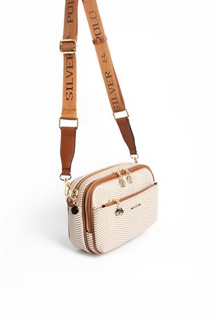 Silver & Polo Bej - Taba SP1162 Kadın Çapraz Çanta