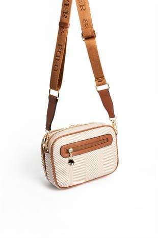 Silver & Polo Bej - Taba SP1162 Kadın Çapraz Çanta