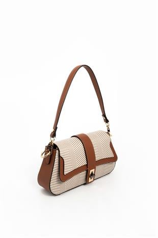 Silver & Polo Bej - Taba SP1177 Kadın Omuz Çantası