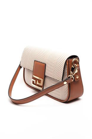 Silver & Polo Bej - Taba SP1179 Kadın Omuz Çantası