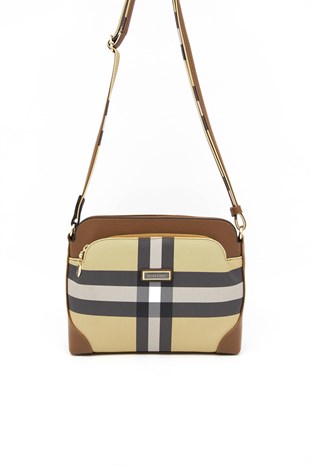 Silver & Polo Bej - Taba SP364 Kadın Çapraz Çanta