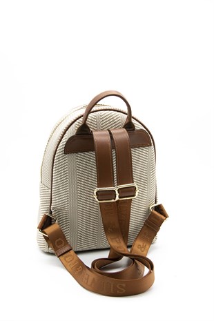 Silver & Polo Bej - Taba SP1062 Kadın Sırt Çantası