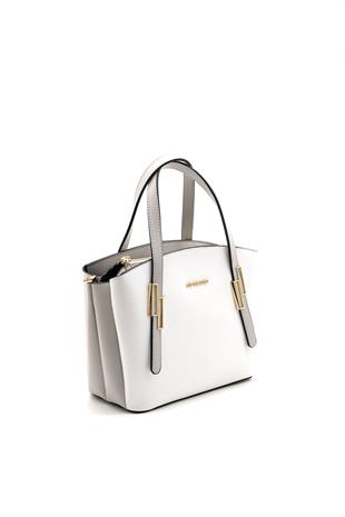 Silver & Polo Beyaz - A.gri SP1021 Kadın El Çantası