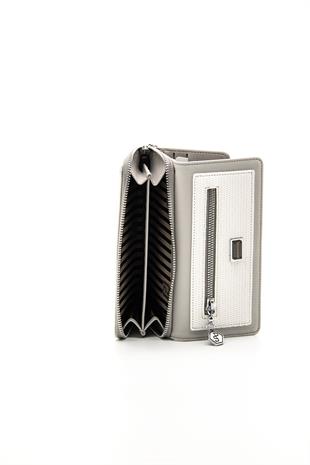 Silver & Polo Beyaz - A.gri SP846 Kadın Cüzdan & Kartlık