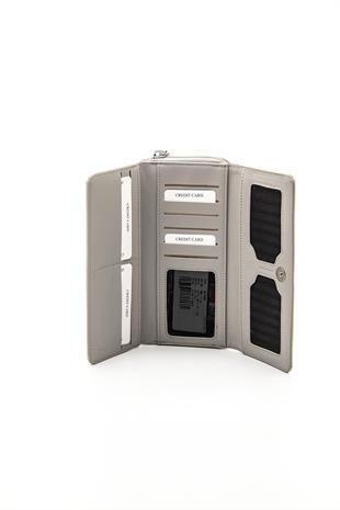 Silver & Polo Beyaz - A.gri SP846 Kadın Cüzdan & Kartlık