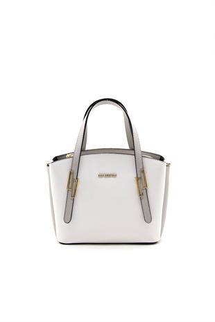 Silver & Polo Beyaz - A.gri SP1021 Kadın El Çantası