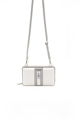 Silver & Polo Beyaz - A.Gri Beyaz SP1138 Kadın Cüzdan & Kartlık