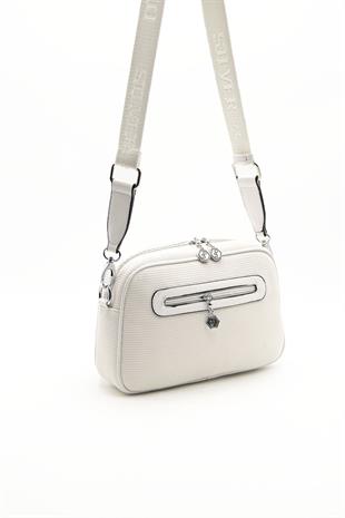 Silver & Polo Beyaz - Beyaz SP1094 Kadın Çapraz Çanta