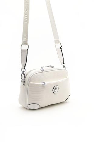 Silver & Polo Beyaz - Beyaz SP1094 Kadın Çapraz Çanta