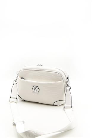 Silver & Polo Beyaz - Beyaz SP1094 Kadın Çapraz Çanta