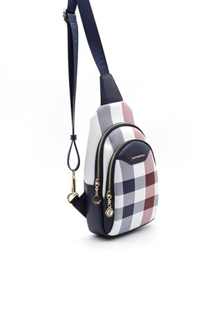 Silver & Polo Beyaz - Laci SP959 Kadın Bel Çantası