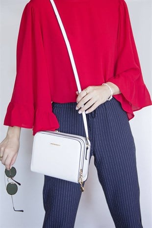 Silver & Polo Beyaz - Beyaz SP888 Kadın Çapraz Çanta