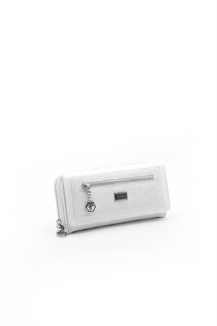 Silver & Polo Beyaz - Beyaz SP846 Kadın Cüzdan & Kartlık
