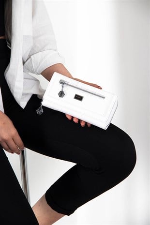 Silver & Polo Beyaz - Beyaz SP846 Kadın Cüzdan & Kartlık