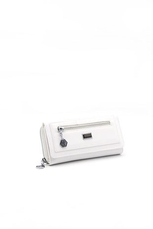 Silver & Polo Beyaz - Beyaz SP846 Kadın Cüzdan & Kartlık