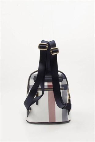 Silver & Polo Beyaz - Laci SP901 Kadın Sırt Çantası