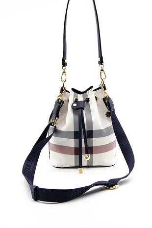 Silver & Polo Beyaz - Laci SP1137 Kadın Omuz Çantası