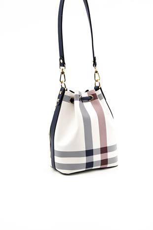 Silver & Polo Beyaz - Laci SP1137 Kadın Omuz Çantası