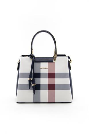 Silver & Polo Beyaz - Laci SP969 Kadın El Çantası