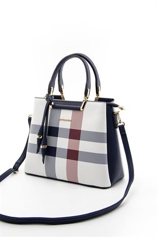 Silver & Polo Beyaz - Laci SP969 Kadın El Çantası