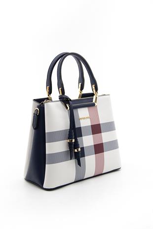 Silver & Polo Beyaz - Laci SP969 Kadın El Çantası