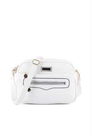 Silver & Polo Beyaz - Beyaz SP491 Kadın Çapraz Çanta