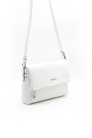 Silver & Polo Beyaz - Beyaz SP963 Kadın Çapraz Çanta