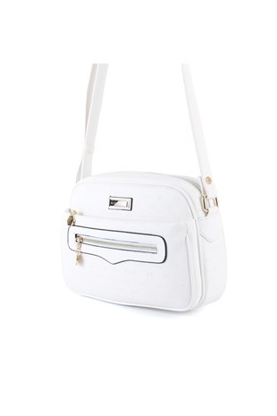 Silver & Polo Beyaz - Beyaz SP491 Kadın Çapraz Çanta