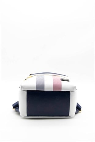 Silver & Polo Beyaz - Laci SP1061 Kadın Sırt Çantası