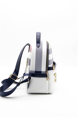 Silver & Polo Beyaz - Laci SP1061 Kadın Sırt Çantası