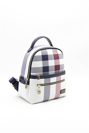 Silver & Polo Beyaz - Laci SP1061 Kadın Sırt Çantası