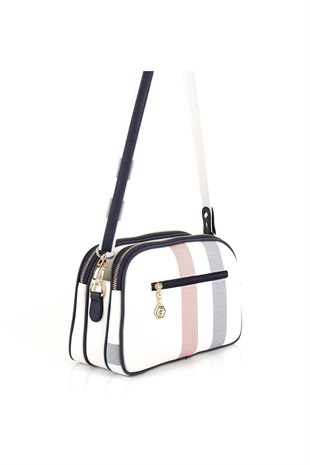 Silver & Polo Beyaz - Laci SP745 Kadın Çapraz Çanta