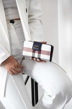 Silver & Polo Beyaz - Laci SP928 Kadın Cüzdan & Kartlık