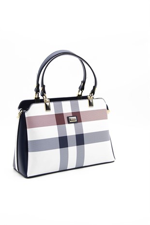 Silver & Polo Beyaz - Laci SP972 Kadın El Çantası