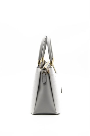 Silver & Polo Beyaz - A.gri SP1000 Kadın El Çantası