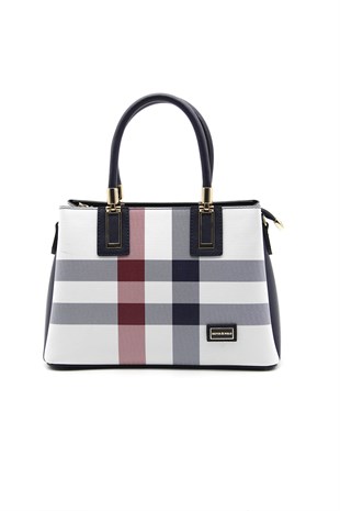 Silver & Polo Beyaz - Laci SP1000 Kadın El Çantası