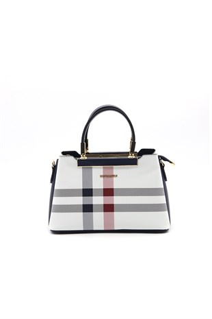 Silver & Polo Beyaz - Laci SP913 Kadın El Çantası