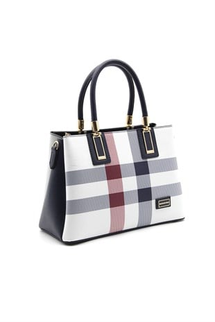 Silver & Polo Beyaz - Laci SP1000 Kadın El Çantası