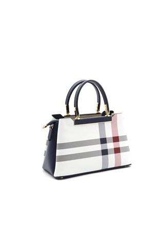 Silver & Polo Beyaz - Laci SP913 Kadın El Çantası