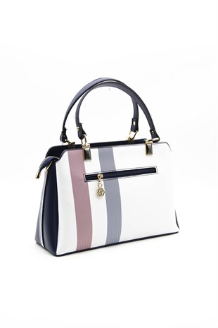 Silver & Polo Beyaz - Laci SP972 Kadın El Çantası