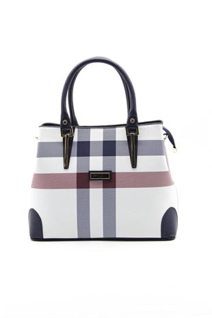 Silver & Polo Beyaz - Laci SP667 Kadın El Çantası