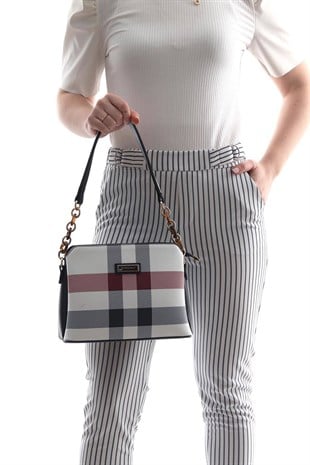 Silver & Polo Beyaz - Laci SP937 Kadın Omuz Çantası