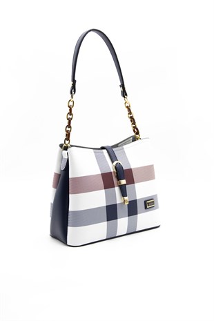 Silver & Polo Beyaz - Laci SP974 Kadın Omuz Çantası